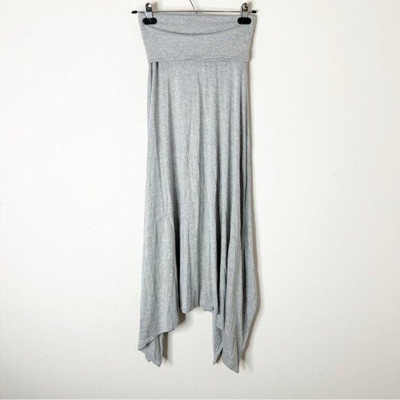 GAP Convertible Maxi Dress 4 in 1 Dress Skirt heather grey Fold over size XS - Picture 2 of 12